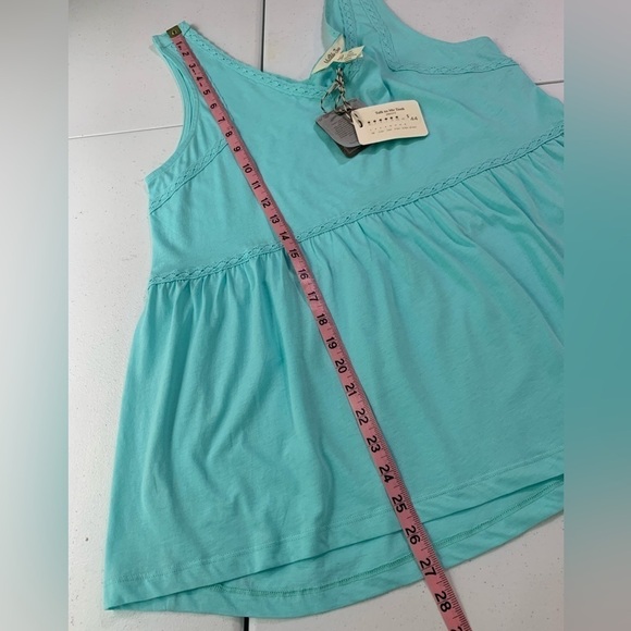 Nwt Matilda Jane Talk To Me Cotton Babydoll Tank Aqua - Picture 9 of 11